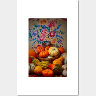 Autumn Garden Abundance Still life Posters and Art